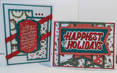 Very Merry Salutations Card kit by Karen Z
