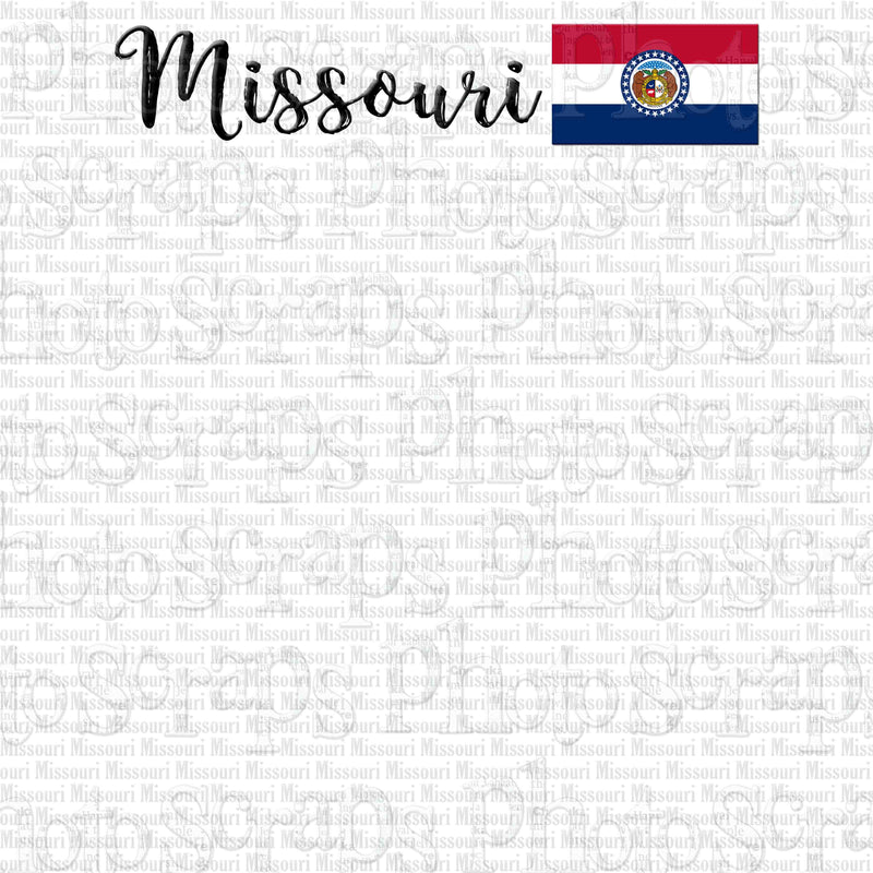 Missouri Title With Flag