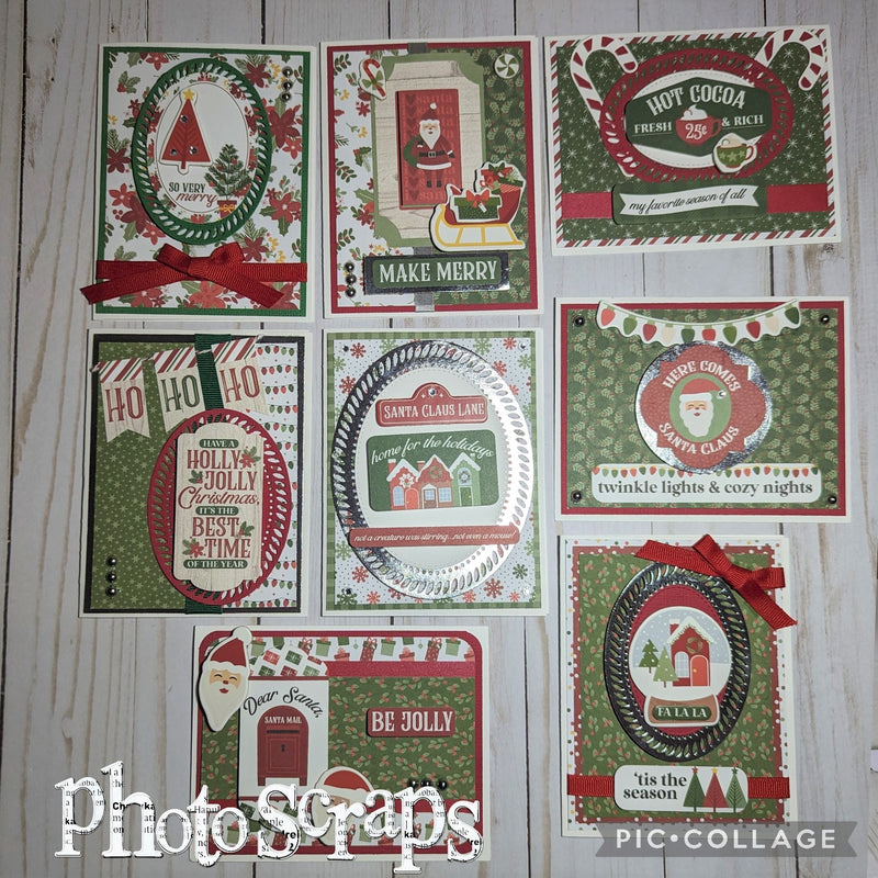 Santa Christmas Card Kit By Karen Zimmerman