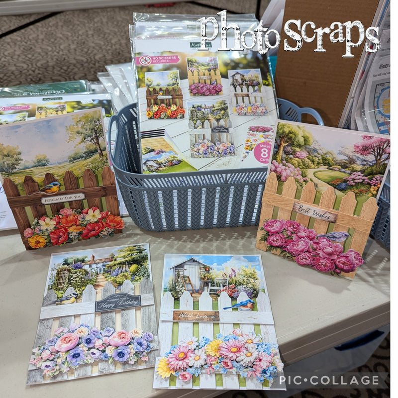 Katy Sue Designs - Card Making Kit - Pretty Petals Picket Fence