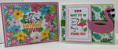 Flamingo Card Kit by Karen Zimmerman