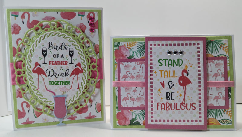 Flamingo Card Kit by Karen Zimmerman