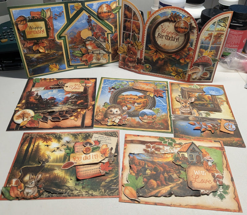 SL Card Making Pad Autumn Cards Charming Autumn