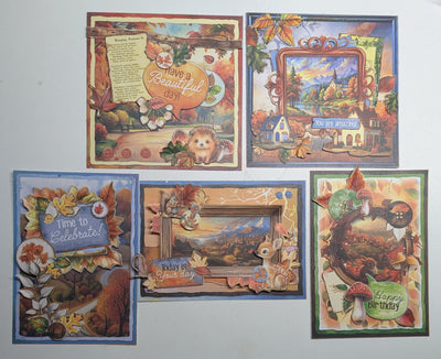 SL Card Making Pad Autumn Cards Charming Autumn