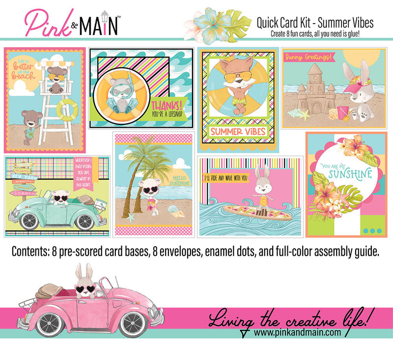 Pink and Main - Quick Card Kit - Summer Vibes