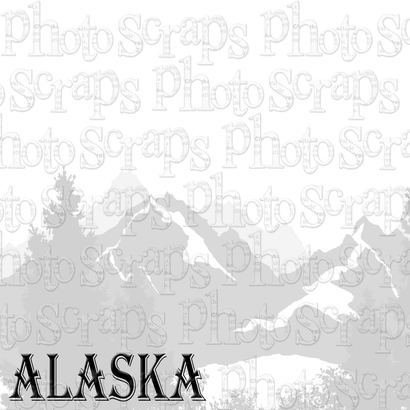 Alaska Title Over Mountain