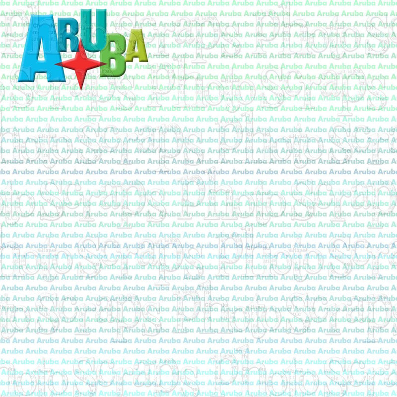 Aruba title watercolor