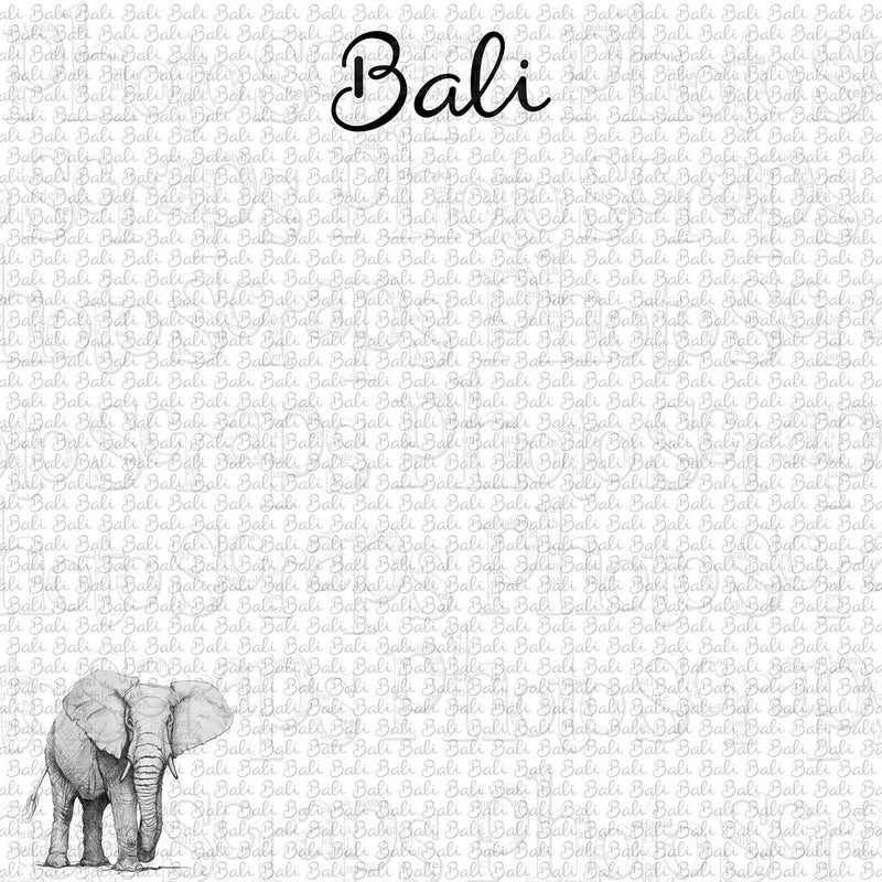 Bali title with elepant