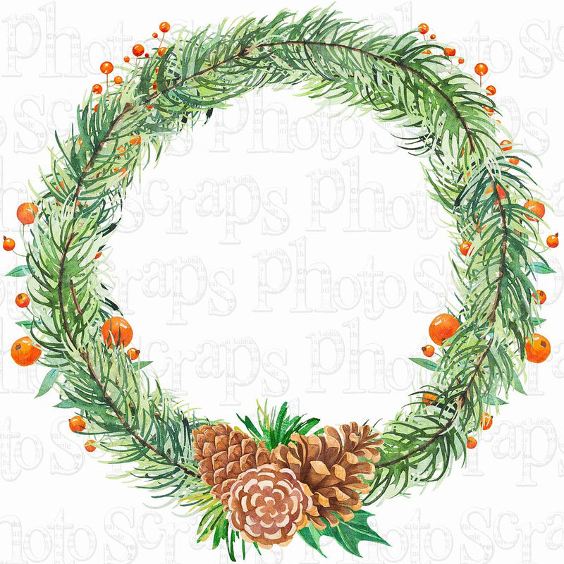 Christmas Wreath Paper