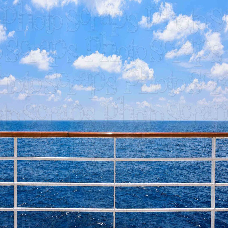 Cruise ship railing