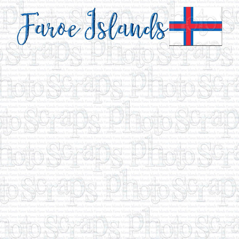 Faroe Islands Title with Flag