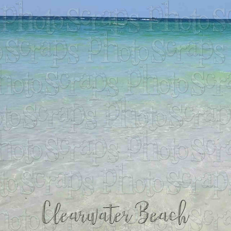 Florida Clearwater Beach Over Photo Title