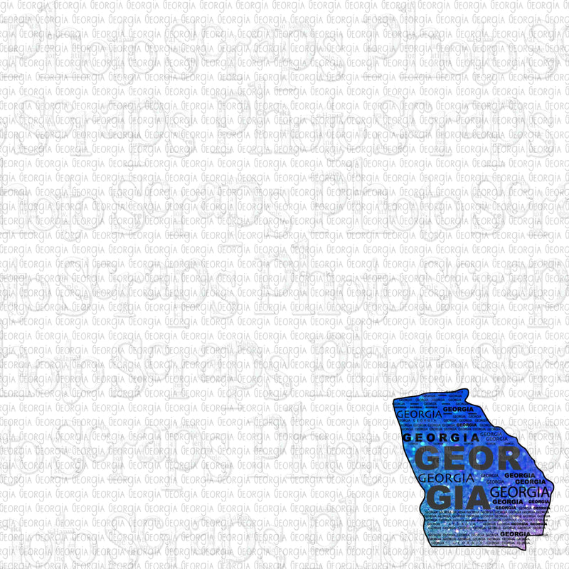 Georgia State Shape Repeating
