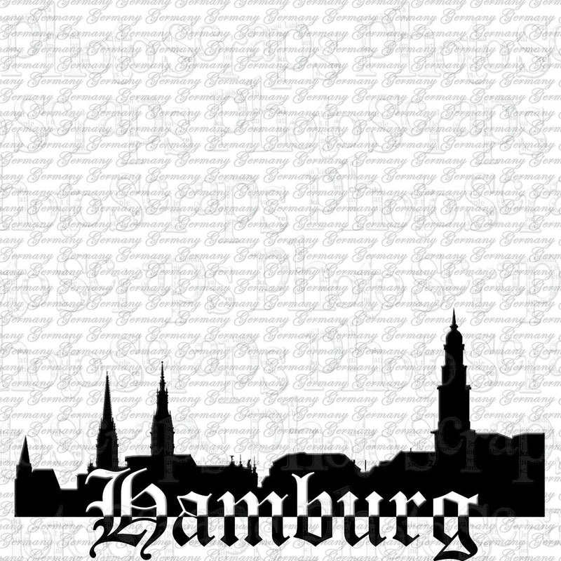 Germany hamburg Silhouette