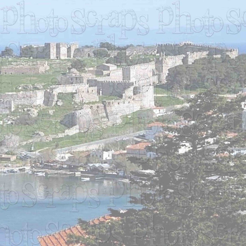 Greece Mytilini castle right photo