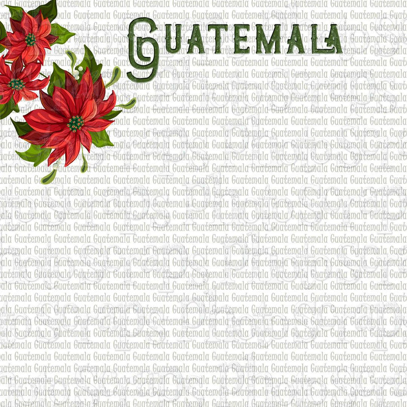Guatamala title with Poinsettia