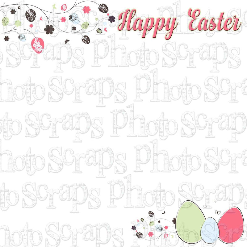 Happy Easter corners pink title