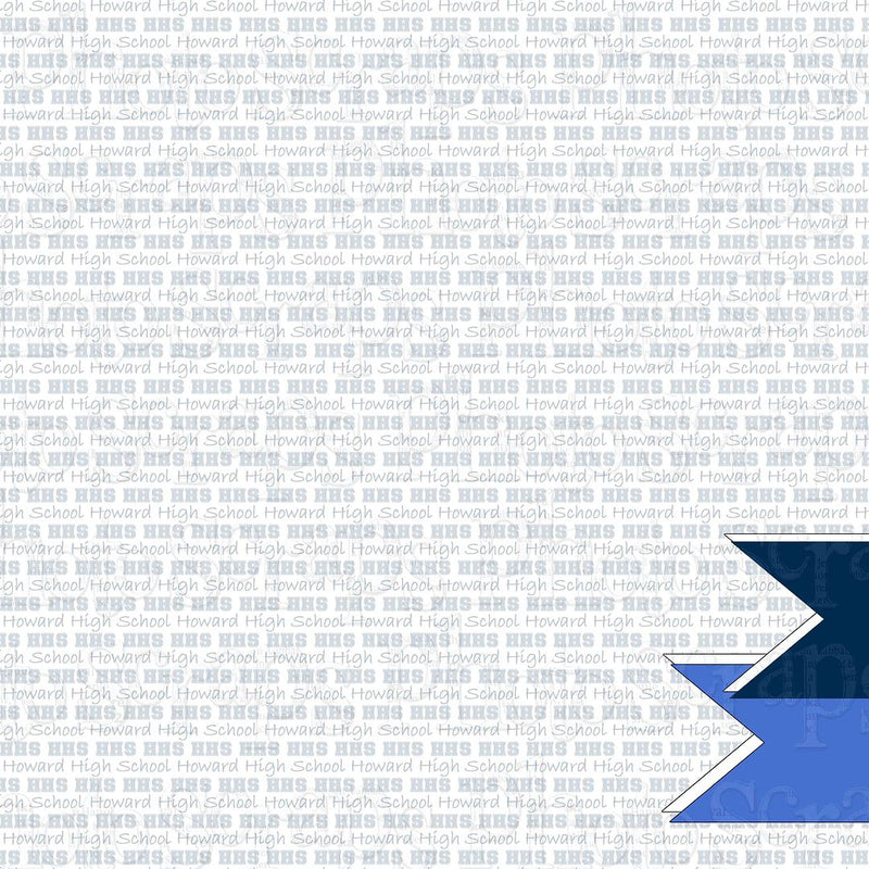 Howard High repeating 2 fonts right banner