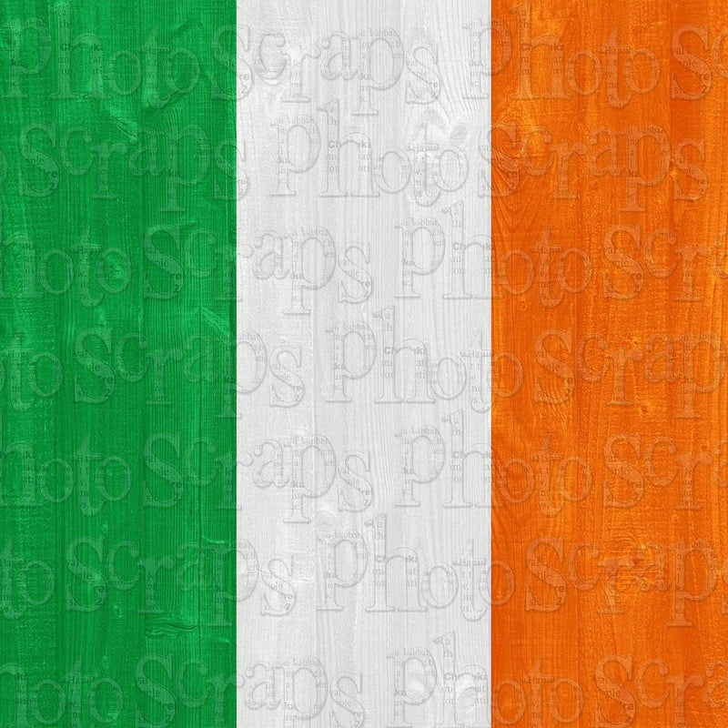 Ireland Wood Flag