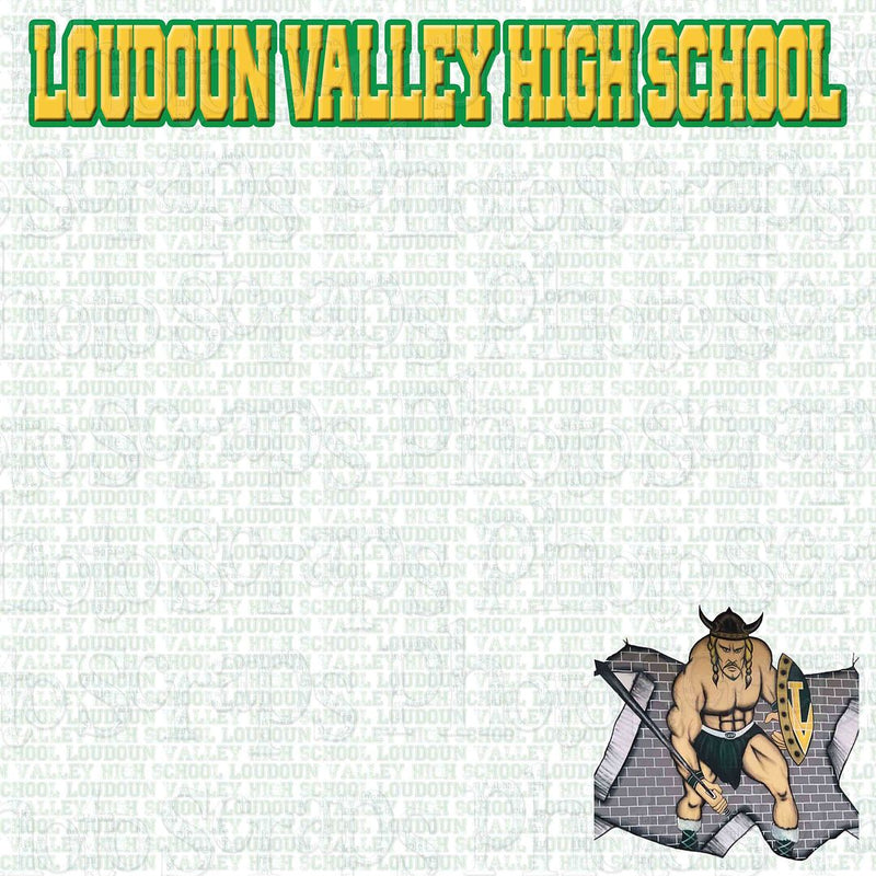 Loudoun Valley High School title with mascot