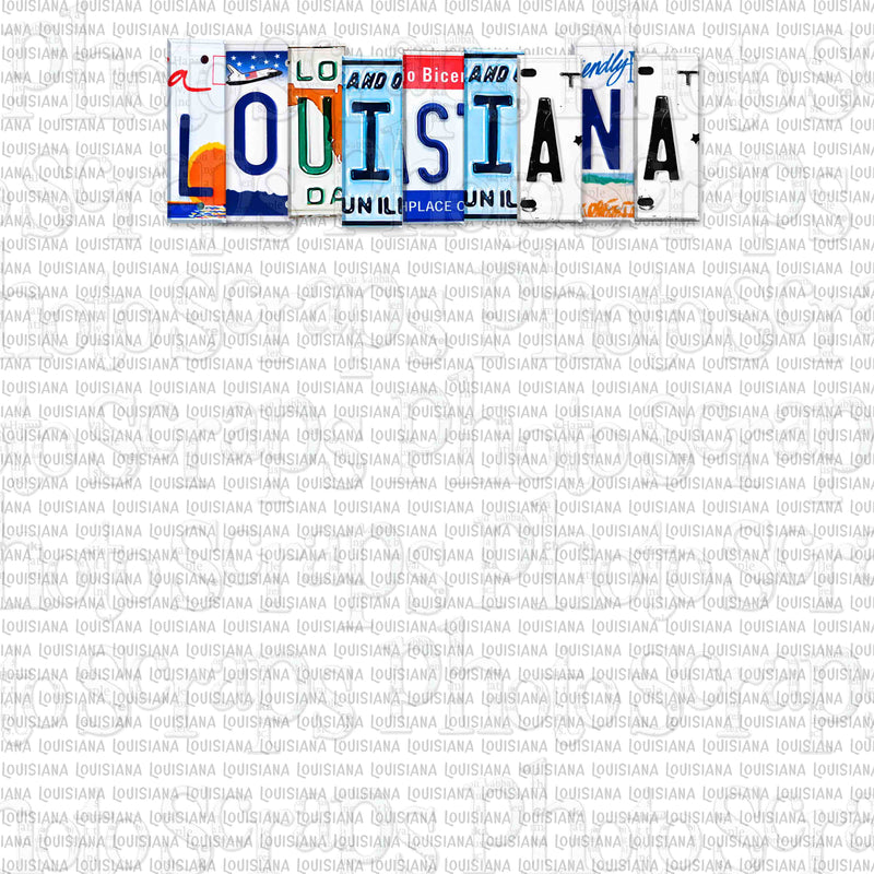 Louisiana State License Plate Title