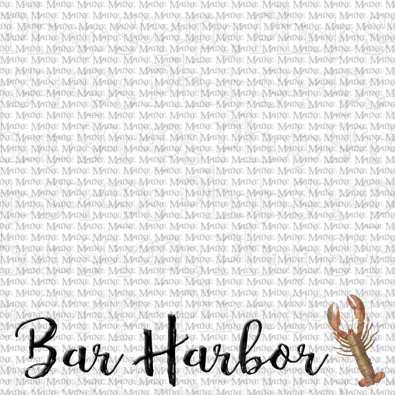 Maine Bar Harbor Title At Bottom