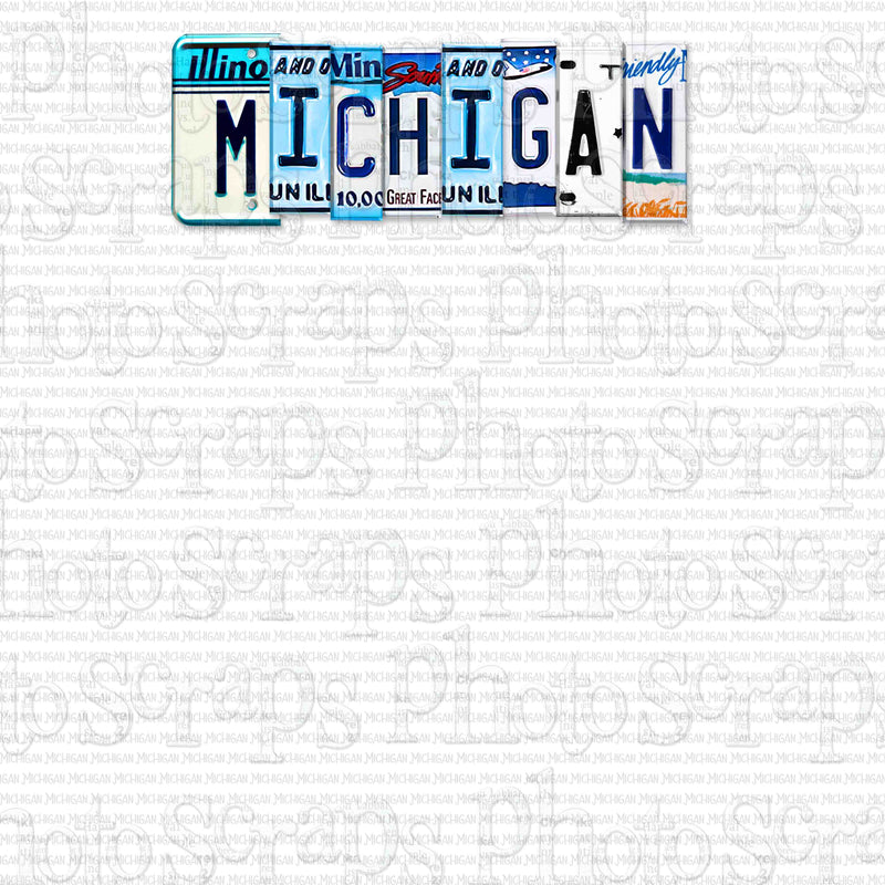Michigan State License Plate Title