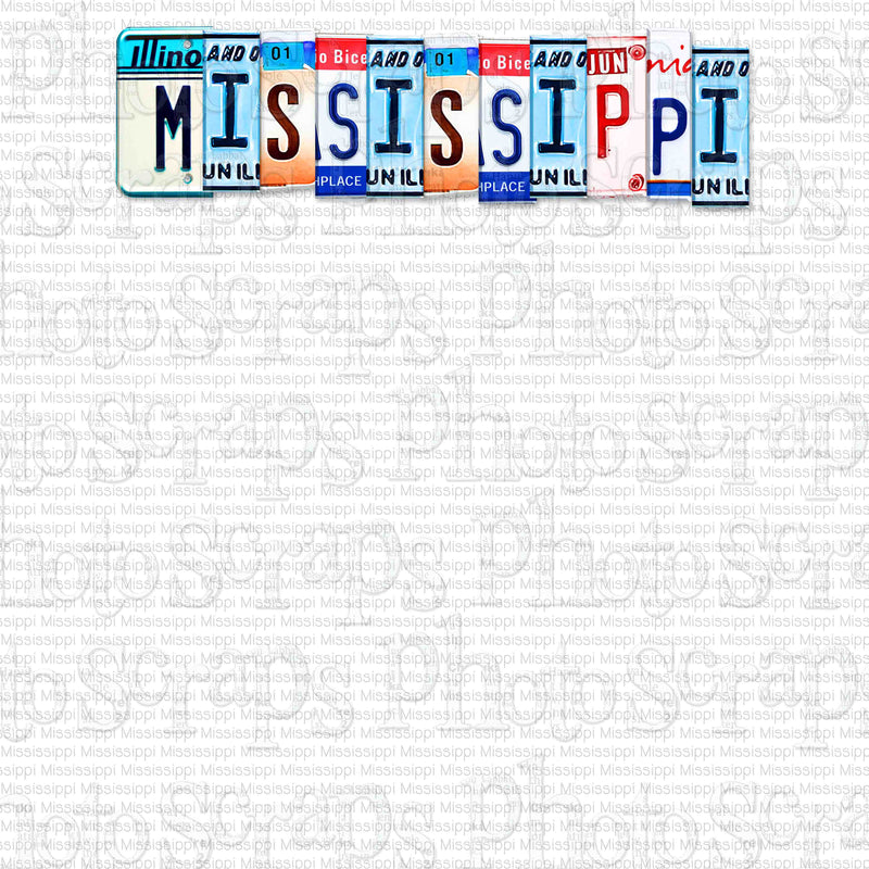 Mississippi State License Plate Title