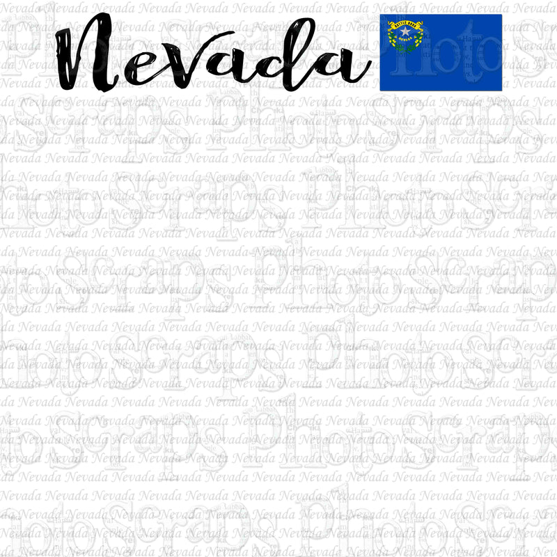 Nevada Title With Flag