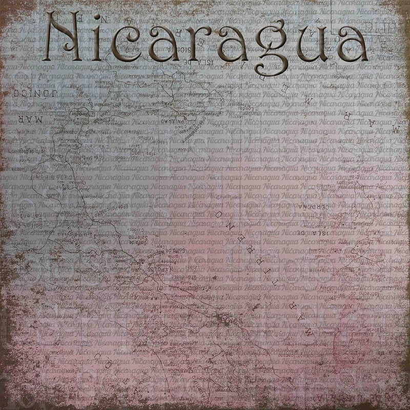 Nicaragua title over pattern paper