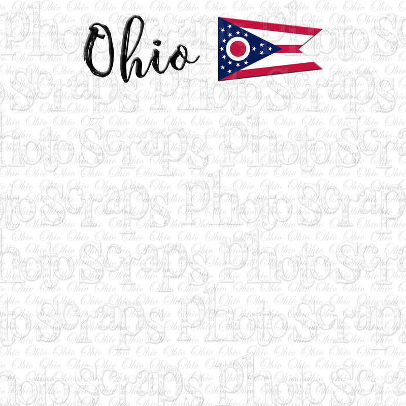 Ohio Title With Flag