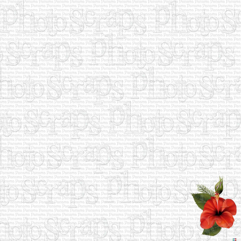 Panama repeating with flower