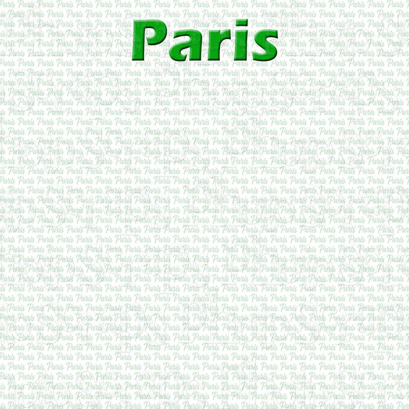 Paris Green title