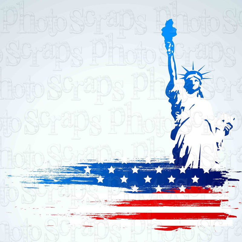 Patriotic Star Statue of Liberty