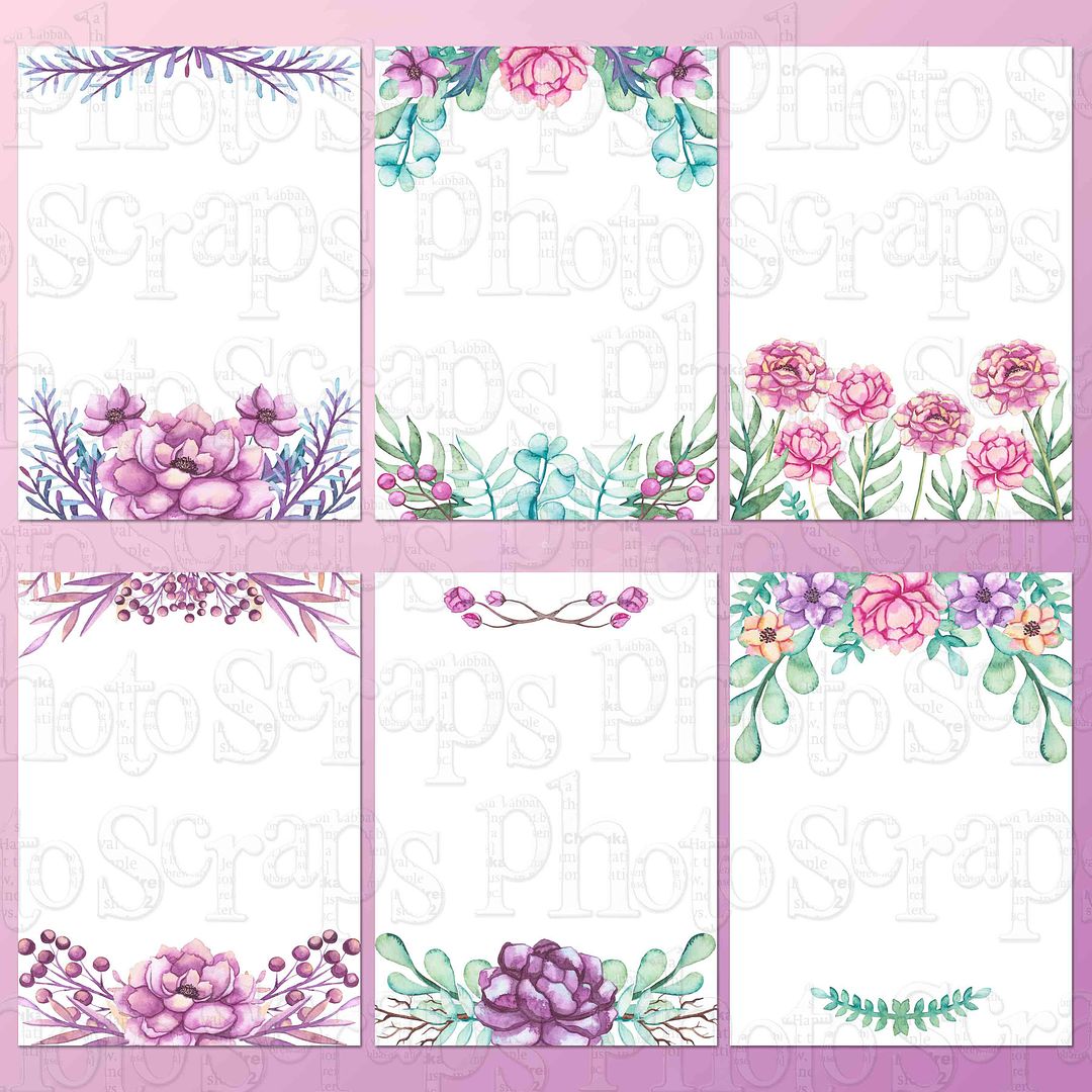 Peony Card fronts – Photo Scraps