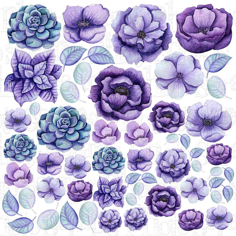 Purple Flowers cut aparts