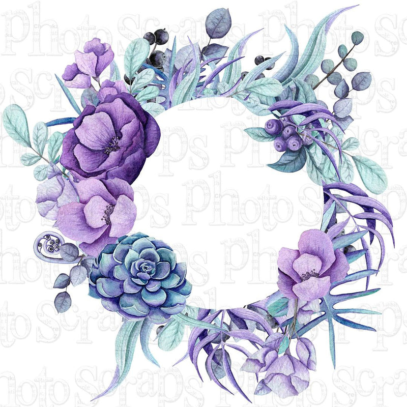 Purple wreath