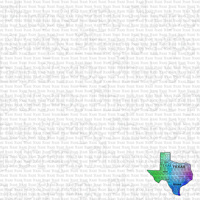 Texas Repeating Vector Texas State Shape Repeat Word Paper – Photo Scraps