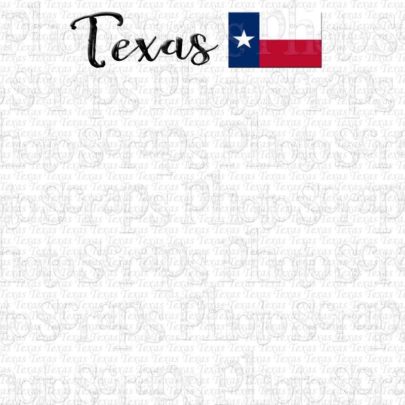 Texas Title With Flag