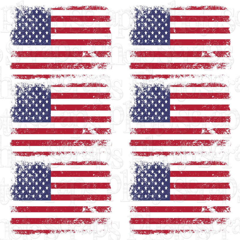 US flag Distressed for Card fronts 6 to page