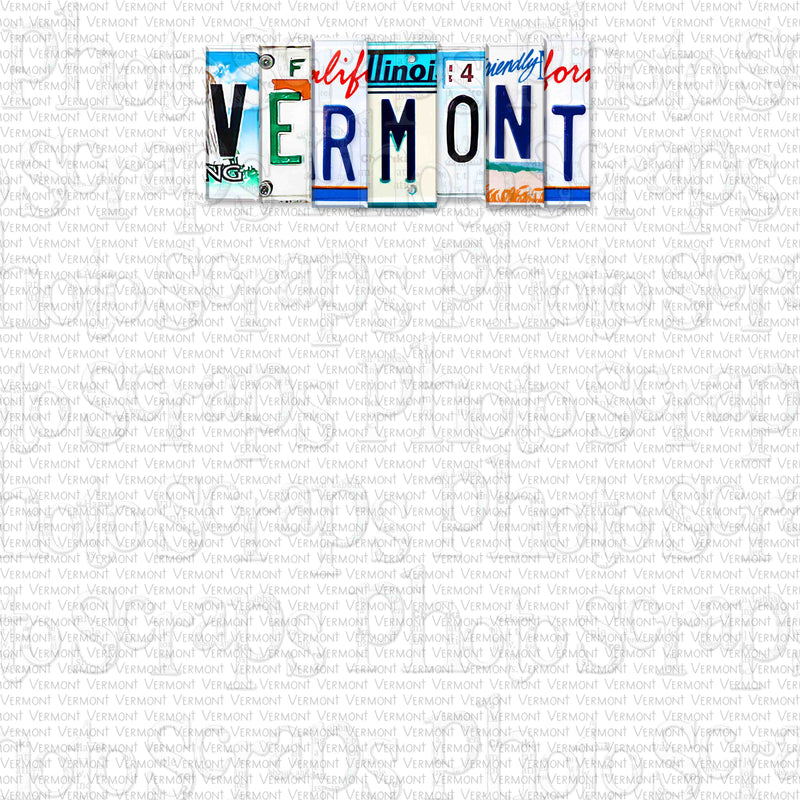 Vermont State License Plate Title