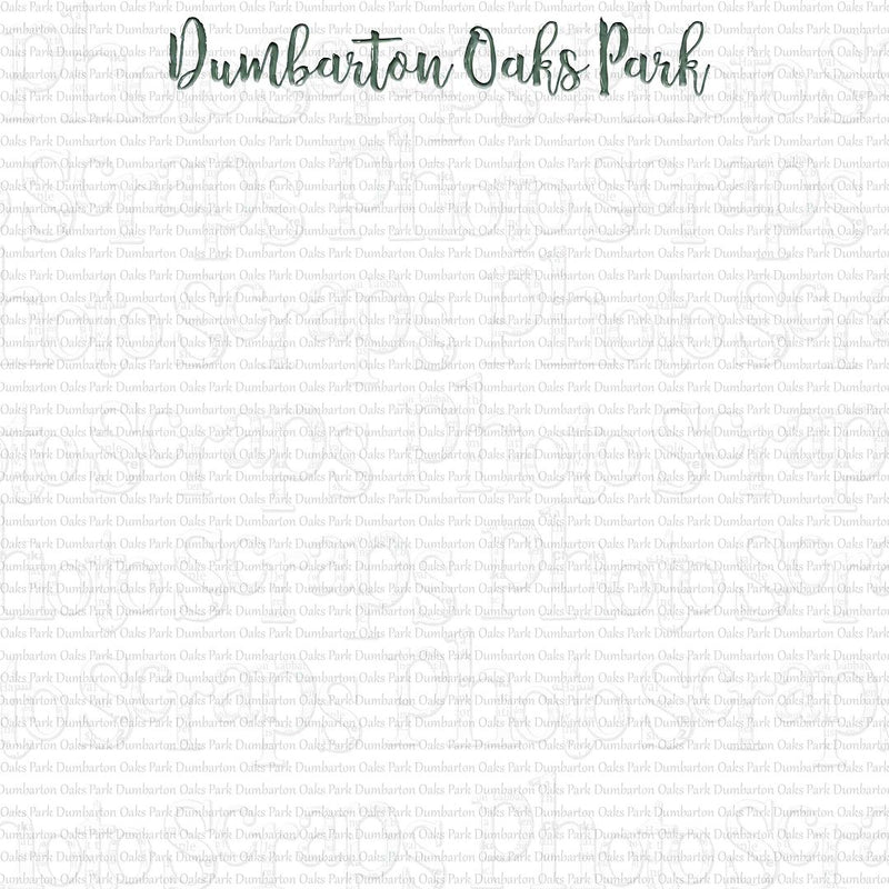 Washington DC Dumbarton Oaks Park  title