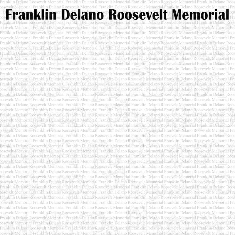 Washington DC Franklin Delano Roosevelt Memorial titlt