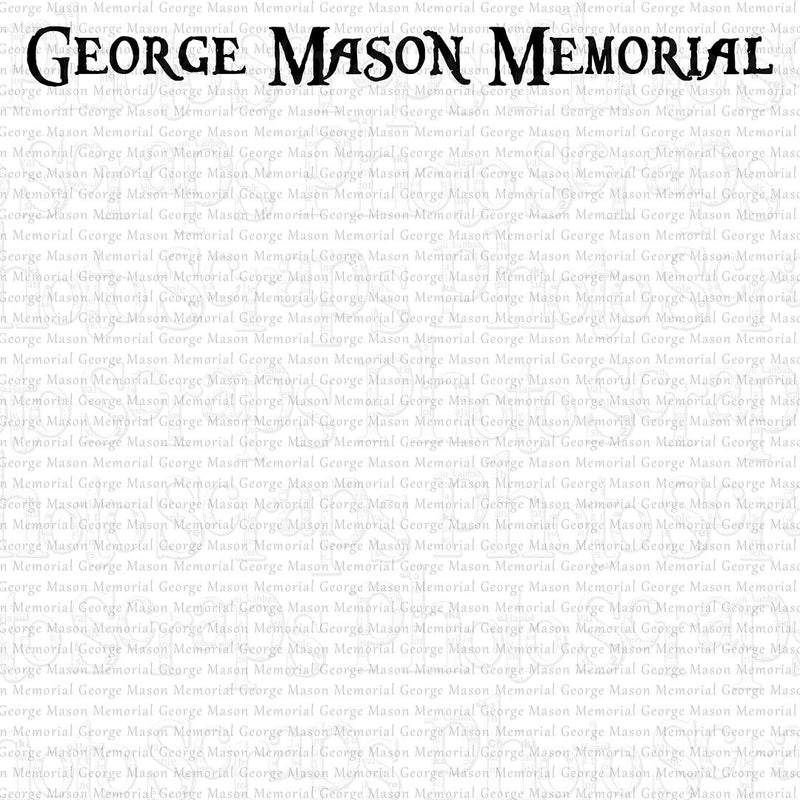 Washington DC George Mason memorial title