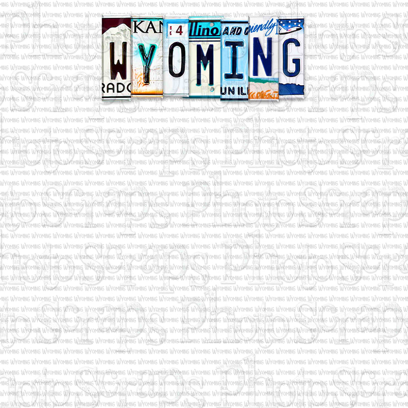 Wyoming License Plate Title
