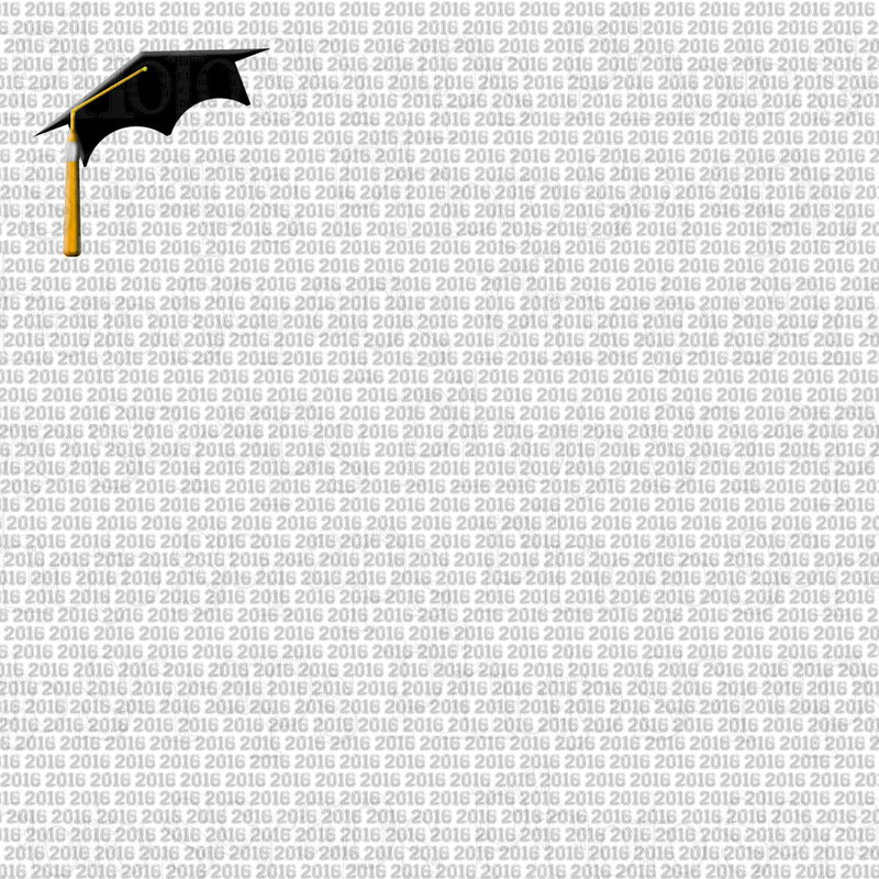 grad cap 2016 B paper