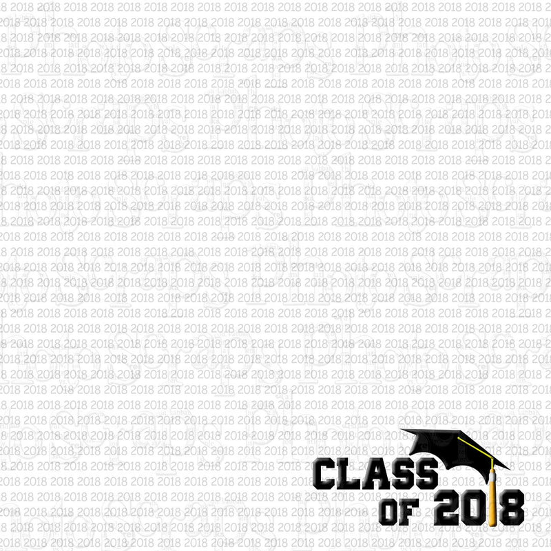 grad cap Class of 2018