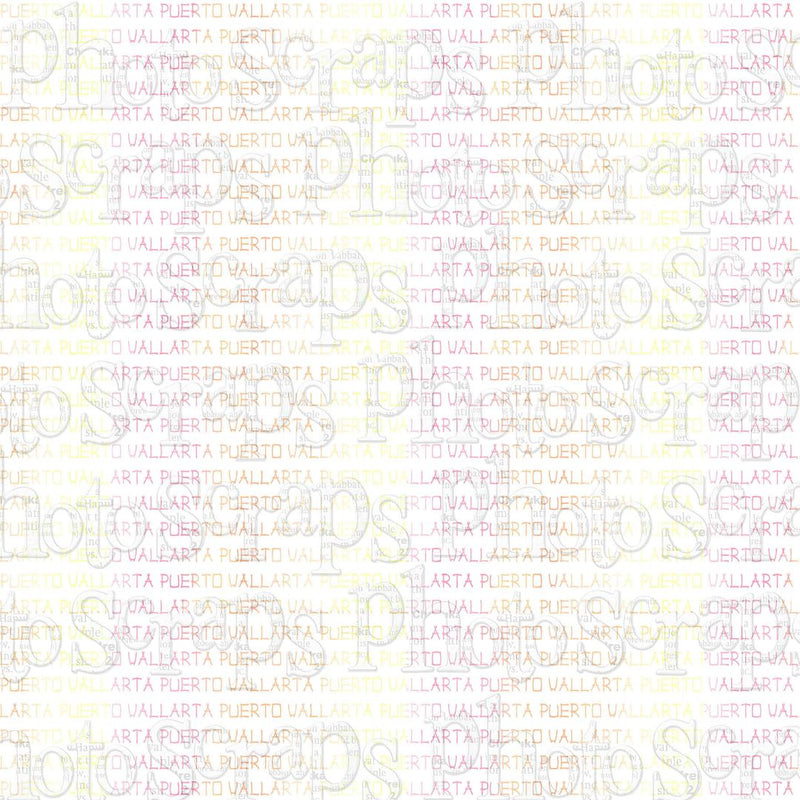 mexico Puerto Vallarta watercolor repeating